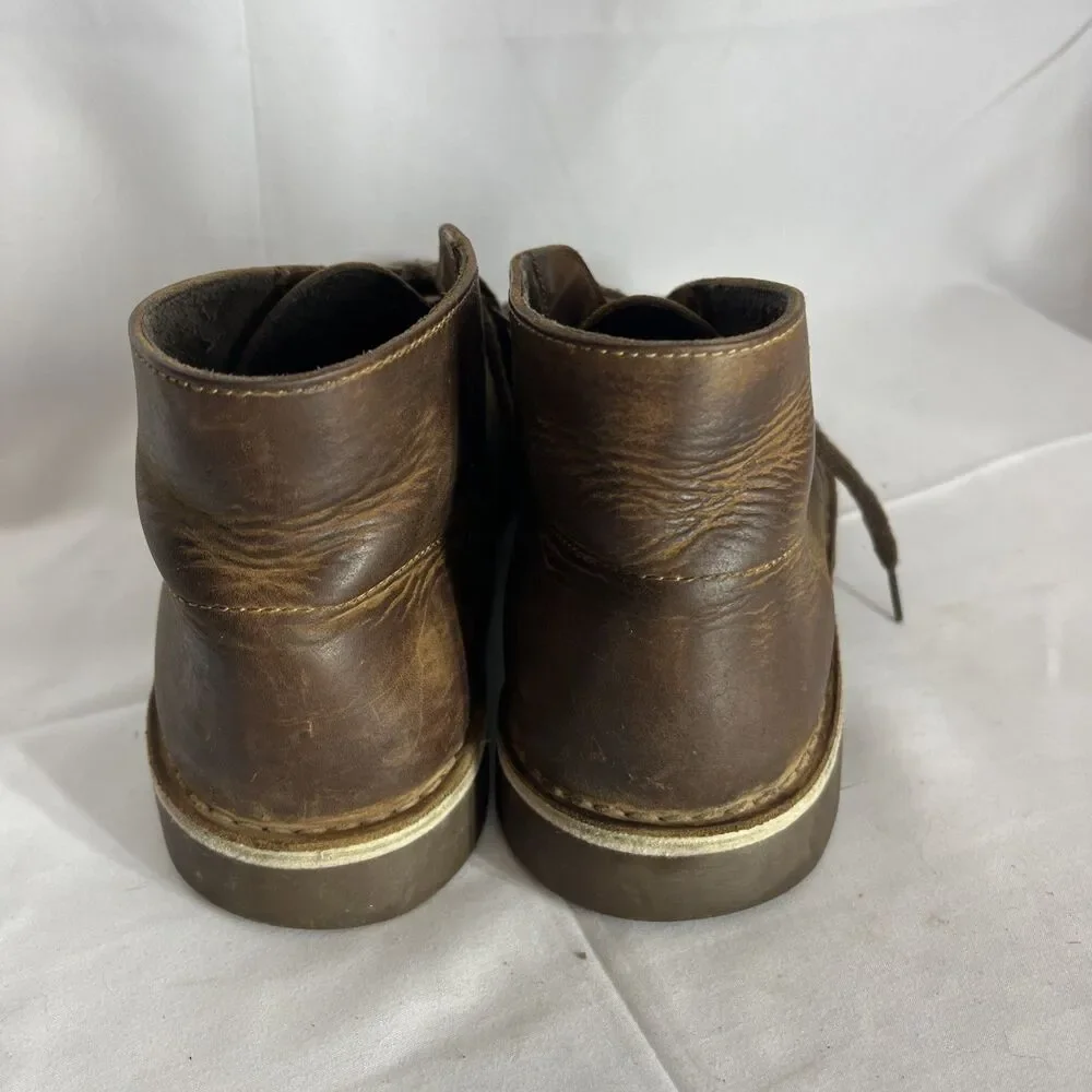 Clarks Bushacre Men’s Size 9M Brown Leather Classic Outdoor Desert Boots Shoes